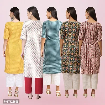 Women Stylish Crepe Printed Straight Kurta-thumb2