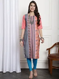 Fancy Crepe Printed Kurtas For Women Pack Of 6-thumb3