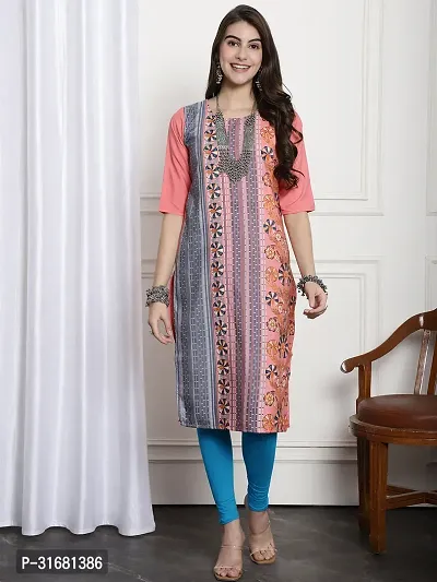 Fancy Crepe Printed Kurtas For Women Pack Of 6-thumb4