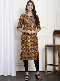 Attractive Multicoloured Printed Crepe Kurtas For Women Pack Of 4-thumb2