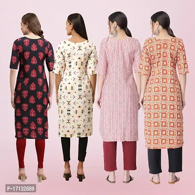 Women Stylish Crepe Printed Straight Kurta-thumb2