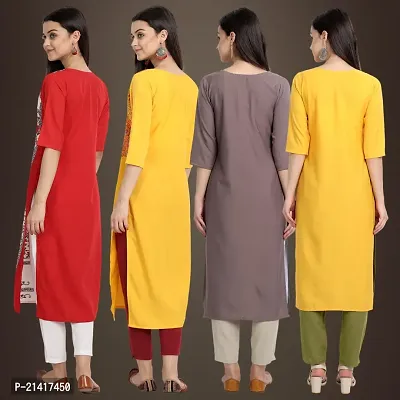 Fancy Crepe Kurtis for Women Pack Of 4-thumb2