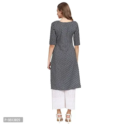 Women Crepe Digital Printed Straight Kurti  Pack of 6-thumb5