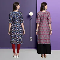 Fancy Crepe Kurtas For Women Pack Of 2-thumb1