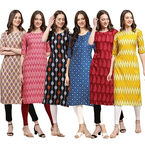 Gorgeous Straight Crepe Kurta For Women Combo Pack Of