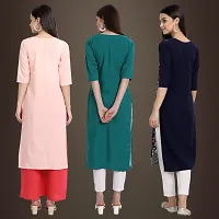 Fancy Crepe Kurtis for Women Pack Of 3-thumb1