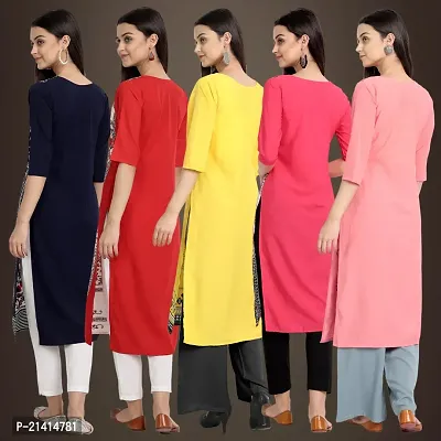 Fancy Crepe Kurtis For Women Pack Of 5-thumb2