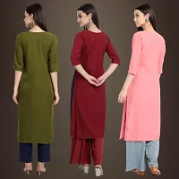 Fancy Crepe Kurtis for Women Pack Of 3-thumb1