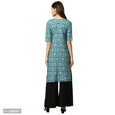 Women Crepe Digital Printed Straight Kurti  Pack of 6-thumb3