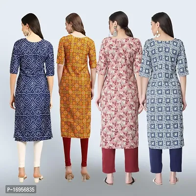 Women Stylish Crepe Straight Kurta-thumb2