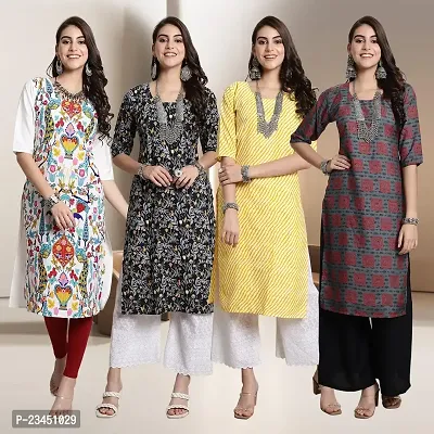 Fancy Crepe Kurtis for Women Pack Of 4