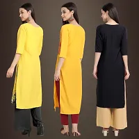 Fancy Crepe Kurtis for Women Pack Of 3-thumb1