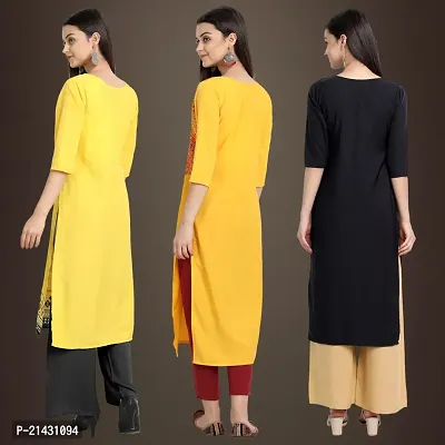 Fancy Crepe Kurtis for Women Pack Of 3-thumb2