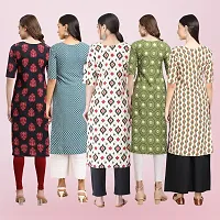 Women Stylish Crepe Printed Straight Kurta-thumb1