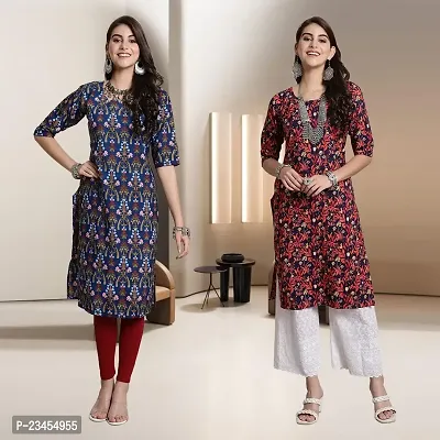 Fancy Rayon Kurtis For Women Pack Of 2