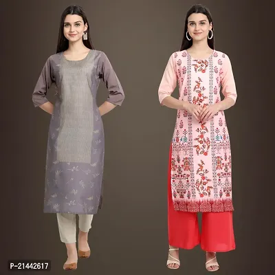 Fancy Crepe Kurtis for Women Pack Of 2