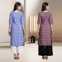 Fancy Rayon Kurtis For Women Pack Of 2-thumb1