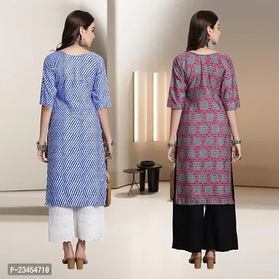 Fancy Rayon Kurtis For Women Pack Of 2-thumb2