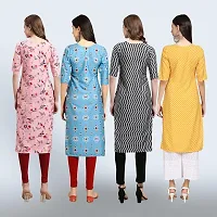 Women Stylish Crepe Straight Kurta-thumb1