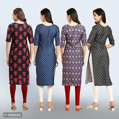 Women Stylish Crepe Straight Kurta-thumb2