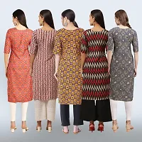 Women Stylish Crepe Printed Staright Kurta-thumb1