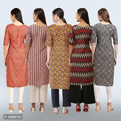 Women Stylish Crepe Printed Staright Kurta-thumb2