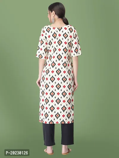 Stylish Crepe Printed Kurti For Women-thumb3