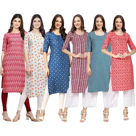 Stylish Crepe Stitched Kurta For Women Pack of