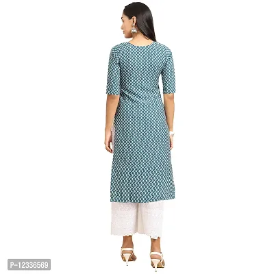 Elite Crepe Printed Straight Stitched Kurta For Women- Pack Of 3-thumb3