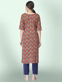 Women Stylish Crepe Printed Straight Kurta-thumb2