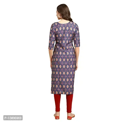 Women Crepe Digital Printed Straight Kurti  Pack of 6-thumb2