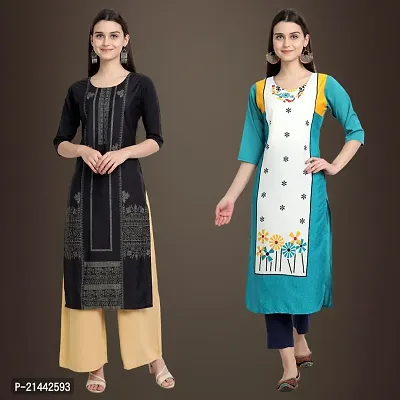 Fancy Crepe Kurtis for Women Pack Of 2