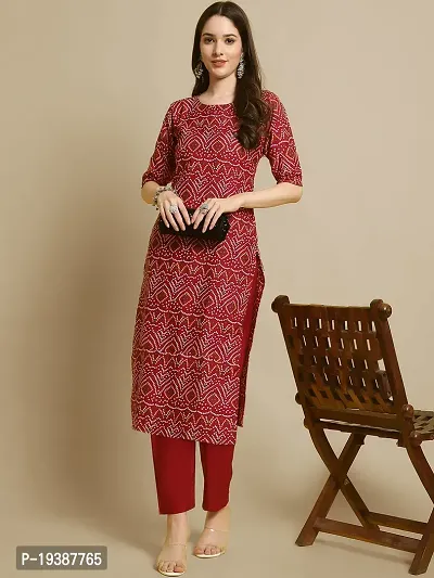 Stylish Fancy Designer American Crepe Kurta With Bottom Wear Set For Women