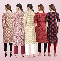 Women Stylish Crepe Printed Straight Kurta-thumb1