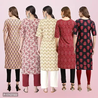 Women Stylish Crepe Printed Straight Kurta-thumb2