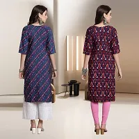 Fancy Rayon Kurtis For Women Pack Of 2-thumb1