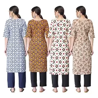 New Crepe Combo Printed Kurtis For Women Pack Of 4-thumb1