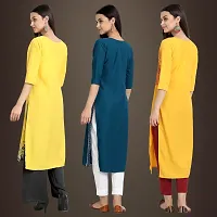 Fancy Crepe Kurtis for Women Pack Of 3-thumb1