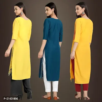 Fancy Crepe Kurtis for Women Pack Of 3-thumb2