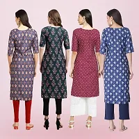 Women Stylish Crepe Printed Straight Kurta-thumb1