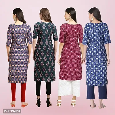 Women Stylish Crepe Printed Straight Kurta-thumb2