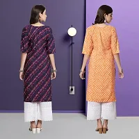 Fancy Crepe Kurtas For Women Pack Of 2-thumb1