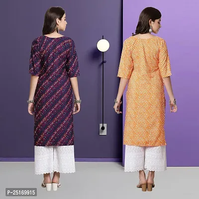 Fancy Crepe Kurtas For Women Pack Of 2-thumb2