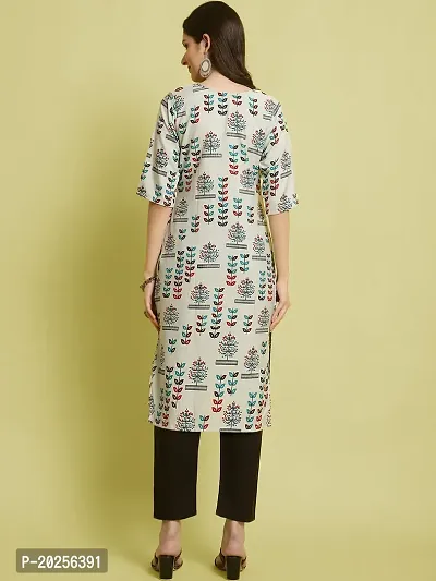 Stylish Crepe Printed Kurta Set For Women-thumb3