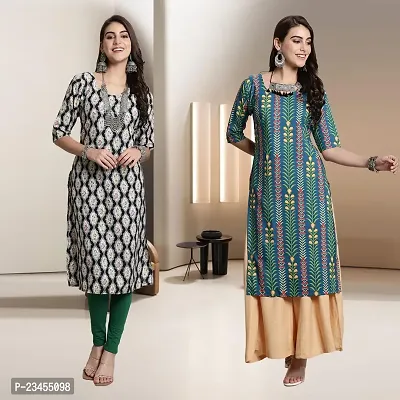 Fancy Rayon Kurtis For Women Pack Of 2