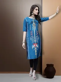 Stylish Fancy Designer American Crepe Kurta For Women-thumb1