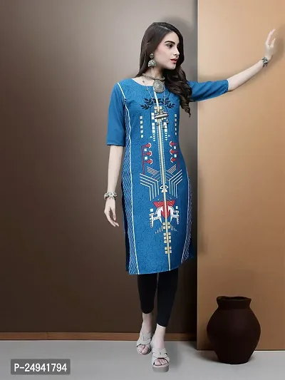 Stylish Fancy Designer American Crepe Kurta For Women-thumb2