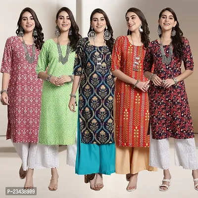 Fancy Crepe Kurtis For Women Pack Of 5