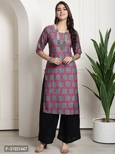 Stylish Multicoloured Crepe Kurta For Women Combo Of 6-thumb5