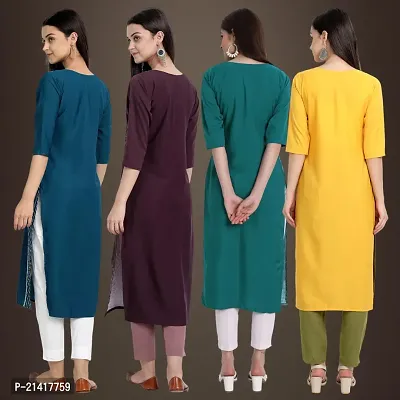 Fancy Crepe Kurtis for Women Pack Of 4-thumb2